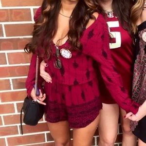 Maroon Romper